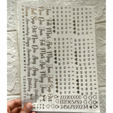 Calendar metal Sheet